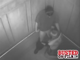 Elevator dirty video Spy video