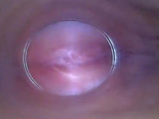 Solo Petite mistress Close up Puts Endoscope on Nipples uses Camera as Dildo