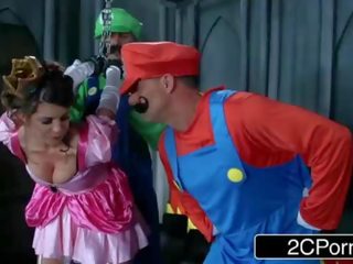 Trūkčioti kad džiaugsmas lazda: terrific mario bros gauti busy su princesė brooklyn vytis