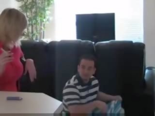 Glorious mom smoking sex video with husband and son