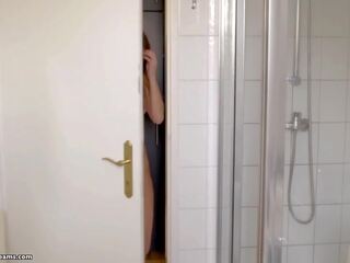 NASSTYx - Mary Wet Pleasures Herself in Shower Before Pleasing Her Visitor