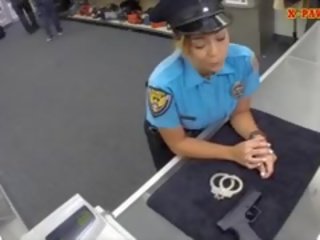 Busty Police Officer Pawns Her Stuff And Nailed To Earn Cash