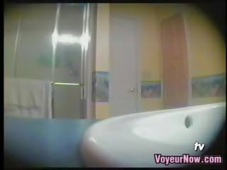 Spionering kamera i den bad