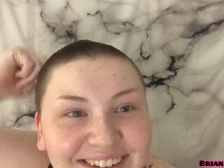 All natural diva filmler head shave for first time