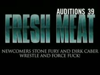 Newcomers stone fury at dirk caber pakikipagbuno at puwersa magkantot!