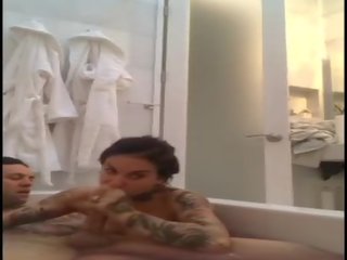 Joanna Angel and Small Hands in a Private Bathtub having Wet Soapy sex film