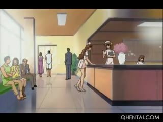 Animasi pornografi bahenol perawat mendapat dia warna merah muda kelaparan alat kelamin wanita kacau dalam