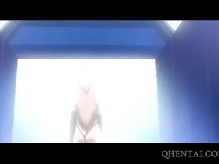 Hentai đối tượng hấp dẫn fucked lược trong các đấu vật nhẫn