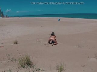 I'm nude on Playa del Pouet in Valencia - Sasha Bikeyeva