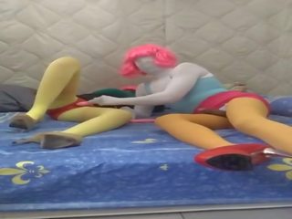 Nylondoll Couple Double Orgasm, Free For a Couple HD x rated clip 3f