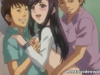 Threesome with Asian teen daughter