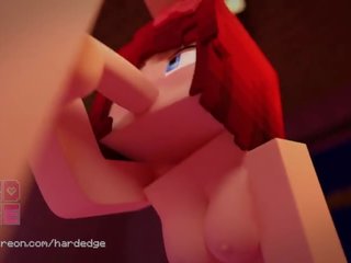 Minecraft voksen video scarlett blowjob animasjon (by hardedges)