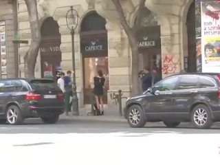X rated video slave is abused in public before hardcore dirty clip
