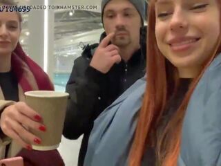 Public Humiliation Spitting by Petite Princesses Femdom