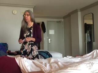 Homemade - stripling Caught Masturbating by Mom's partner in Hotel
