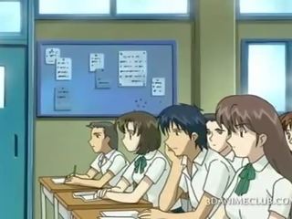 Hentai school- leraar in kort rok speelfilmen poesje