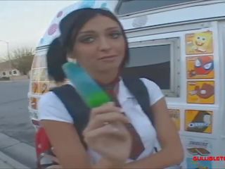 Icecream truck teismeline sisse knee kõrge valge sokid saama pikk valge johnson creampie a