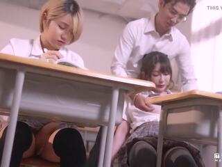 Model televizor - verë provim sprint: shkollë uniformë marrjenëgojë seks film feat. han tang nga faphouse