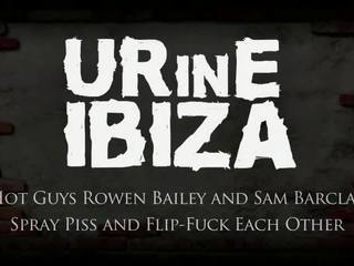 Superior guys Rowen Bailey And Sam Barclay Spray Void Urine And Flip Fuck Each Other