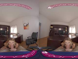 VR BANGERS Wide lead Pussy turned on Blonde Accountant VR adult movie