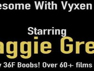 Huge titty biseksual maggie green sucks on a hard shaft with excellent vyxen steel!