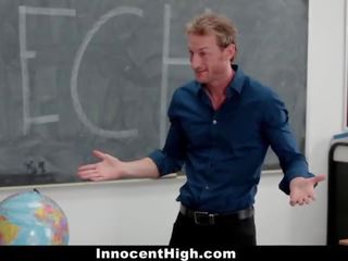 InnocentHigh - Shy girl Fucks Her Speech Teacher