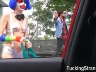 Násťročné klaun mikayla mico fucked v verejnosť pre a zadarmo jazda