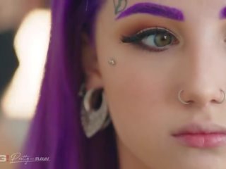 Elite Inked Purple Hair Teen Wants Rough sex clip x rated clip shows